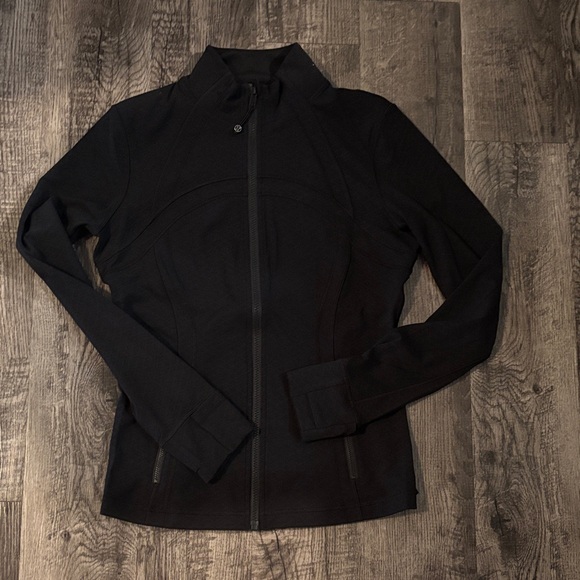 lululemon athletica Jackets & Blazers - Lululemon Define Full Length Jacket - Black with Diamond Pattern - Size 12